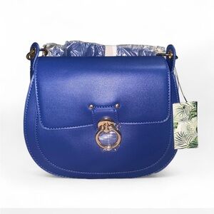 Badgley Mischka Vegan Leather Saddle Bag